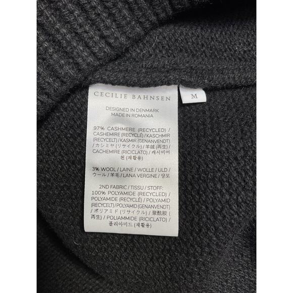 Cecilie Bahnsen 'Bibi' Black Cashmere Cardigan Size M - Picture 5 of 5